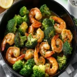 Healthy Garlic Butter Shrimp and Broccoli First Image First Image
