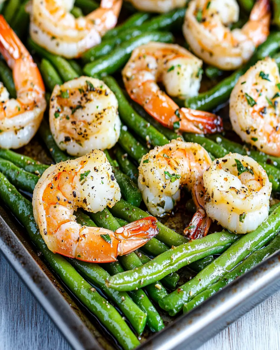 Green Beans and Shrimp (Sheet Pan Meal) First Image First Image