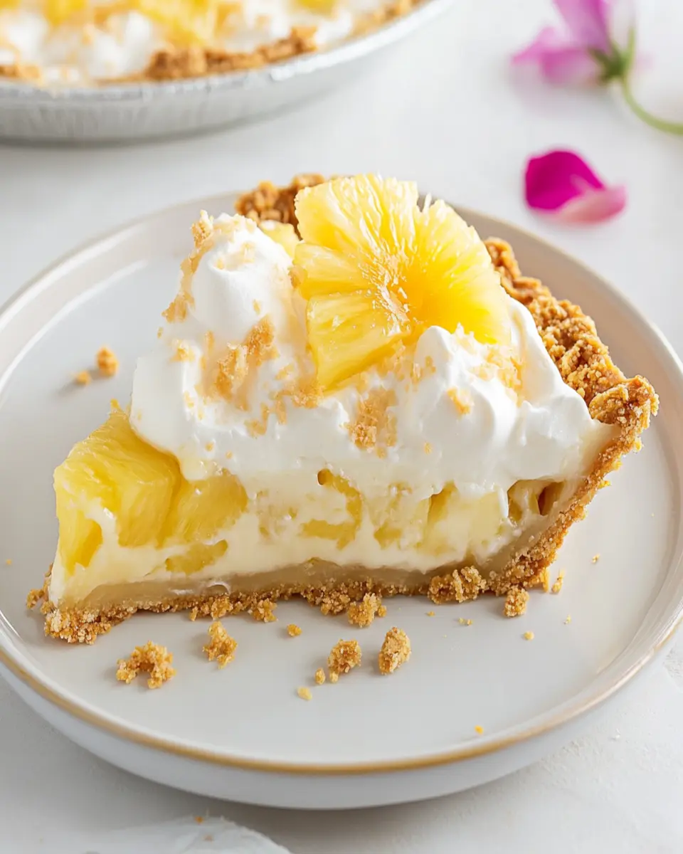 Marshmallow Pineapple Pie First Image First Image