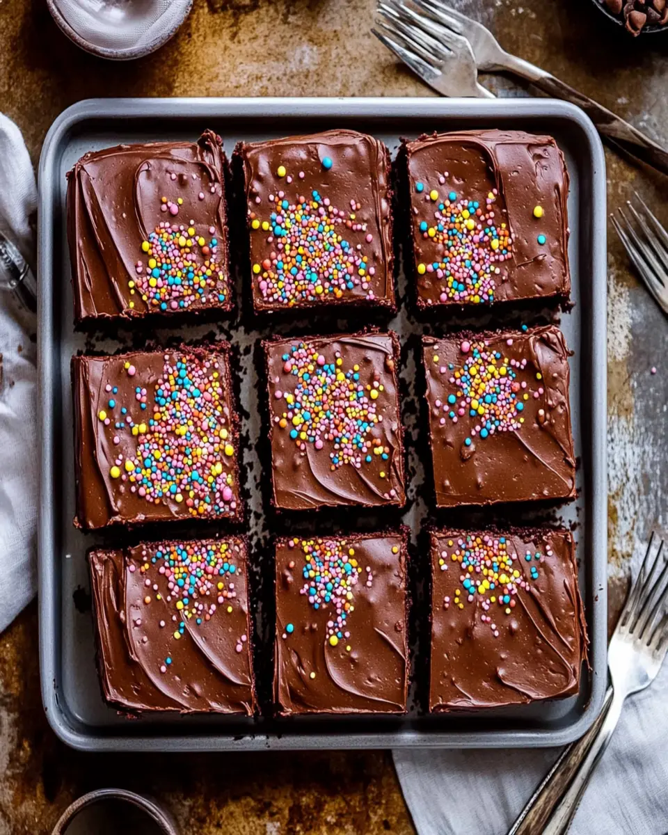Easy Chocolate Cake Traybake First Image First Image