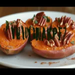 Twice Baked Sweet Potatoes with Pecans and Cinnamon Recipe First Image First Image