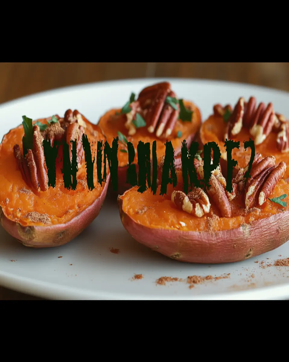Twice Baked Sweet Potatoes with Pecans and Cinnamon Recipe First Image First Image