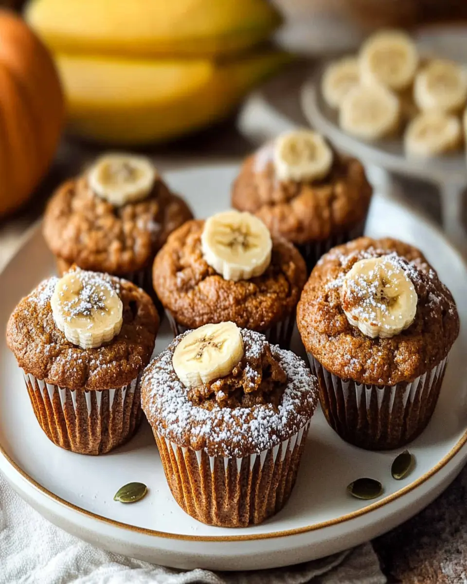 Easy Pumpkin Banana Bread Muffins (Delicious & Moist) First Image First Image