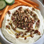 Whipped Goat Cheese Dip with Pecan Date Topping First Image First Image