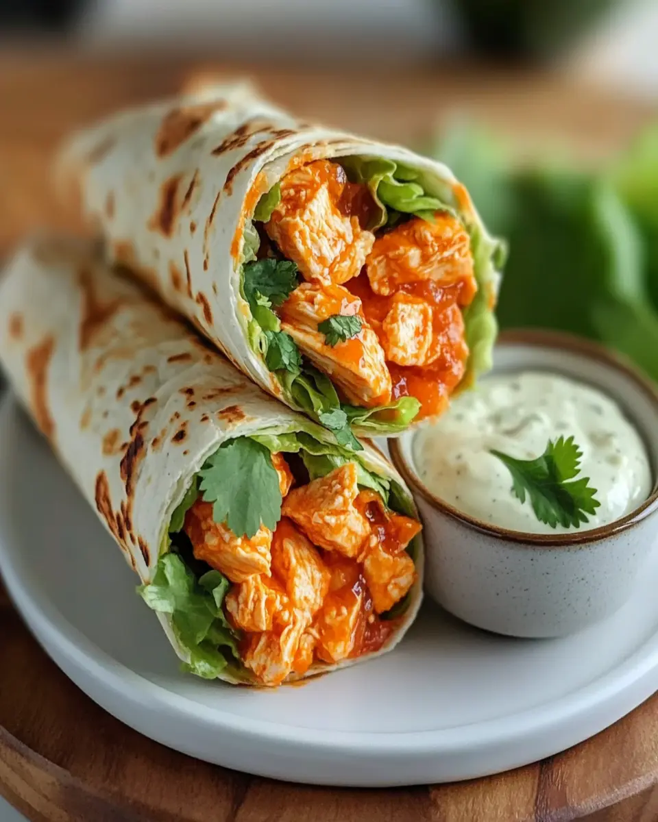 Spicy Buffalo Chicken Wraps First Image First Image