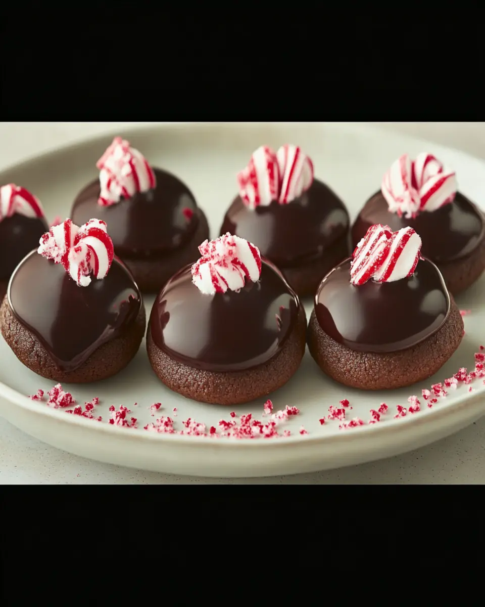 Chocolate Peppermint Blossoms Recipe First Image First Image