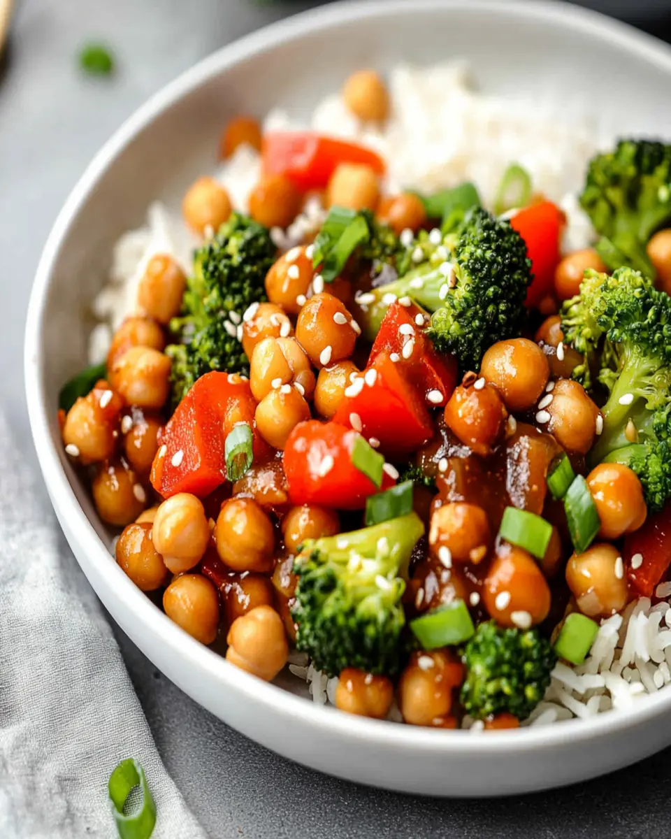General Tso’s Chickpea Stir Fry First Image First Image