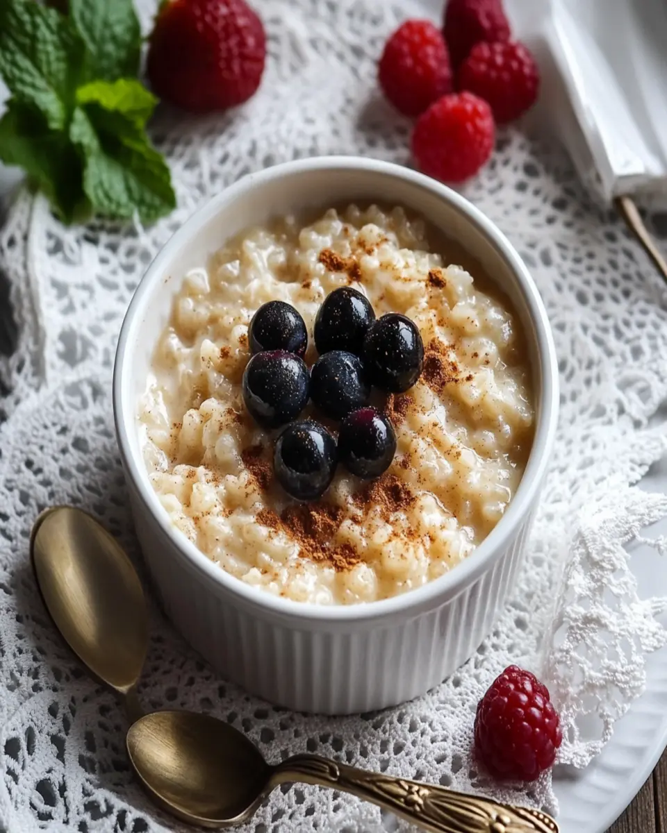 Old-Fashioned Baked Rice Pudding Recipe First Image First Image