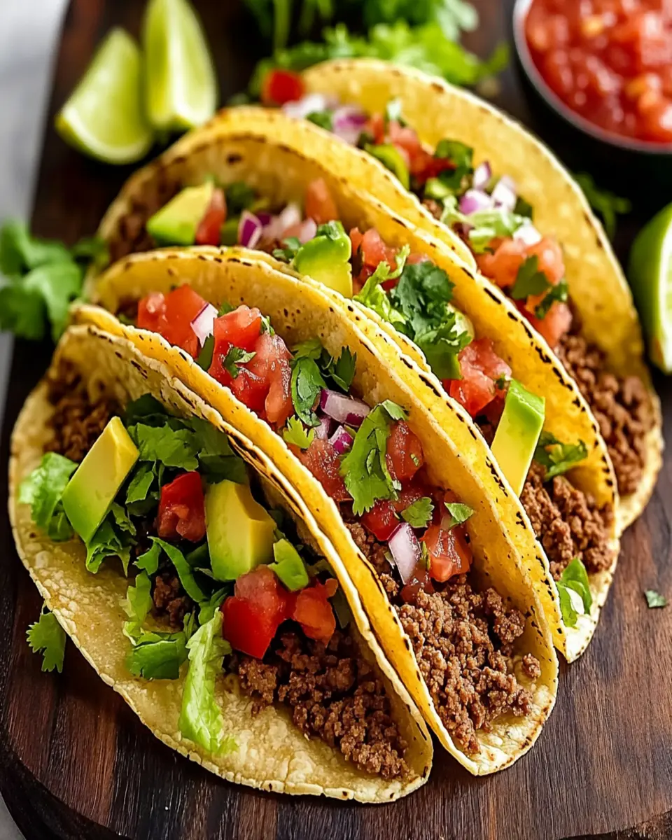 Easy Ground Beef Tacos First Image First Image