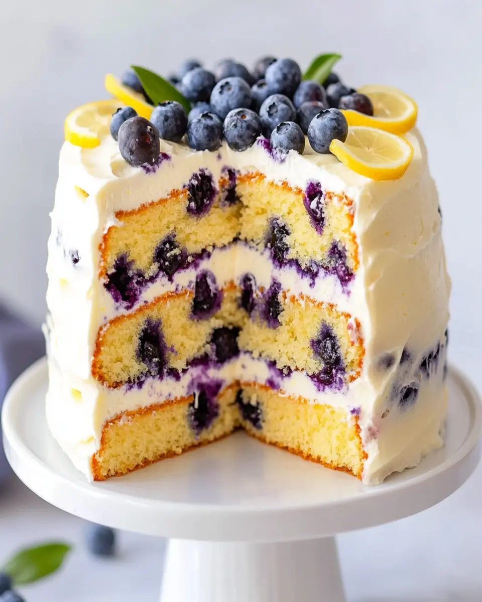 Lemon Blueberry Cake First Image First Image