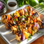 Easy Hawaiian Chicken Kabobs First Image First Image