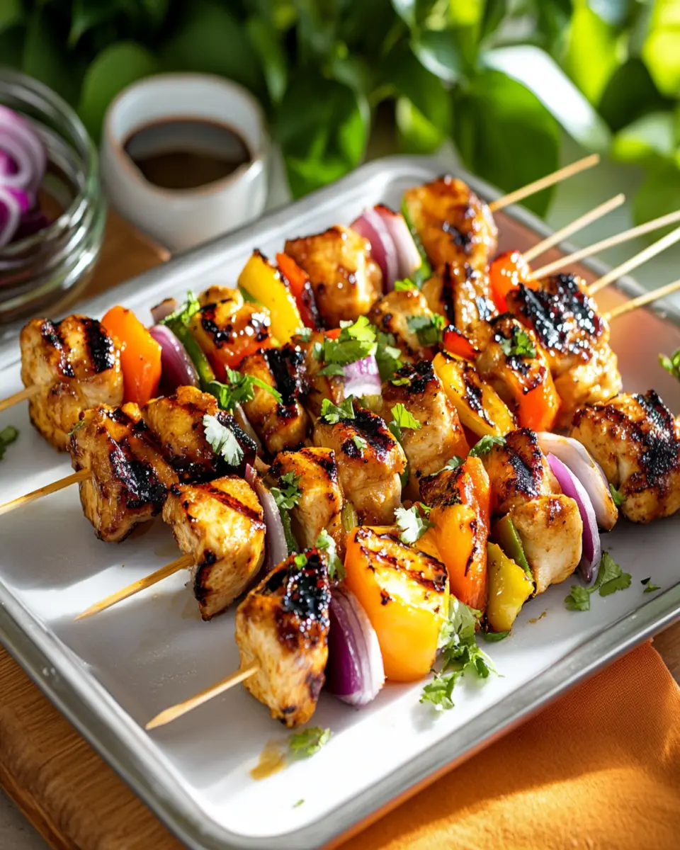 Easy Hawaiian Chicken Kabobs First Image First Image