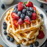 ​​​​​​​​​​​​Cottage Cheese Waffles Recipe for High Protein Breakfast First Image First Image