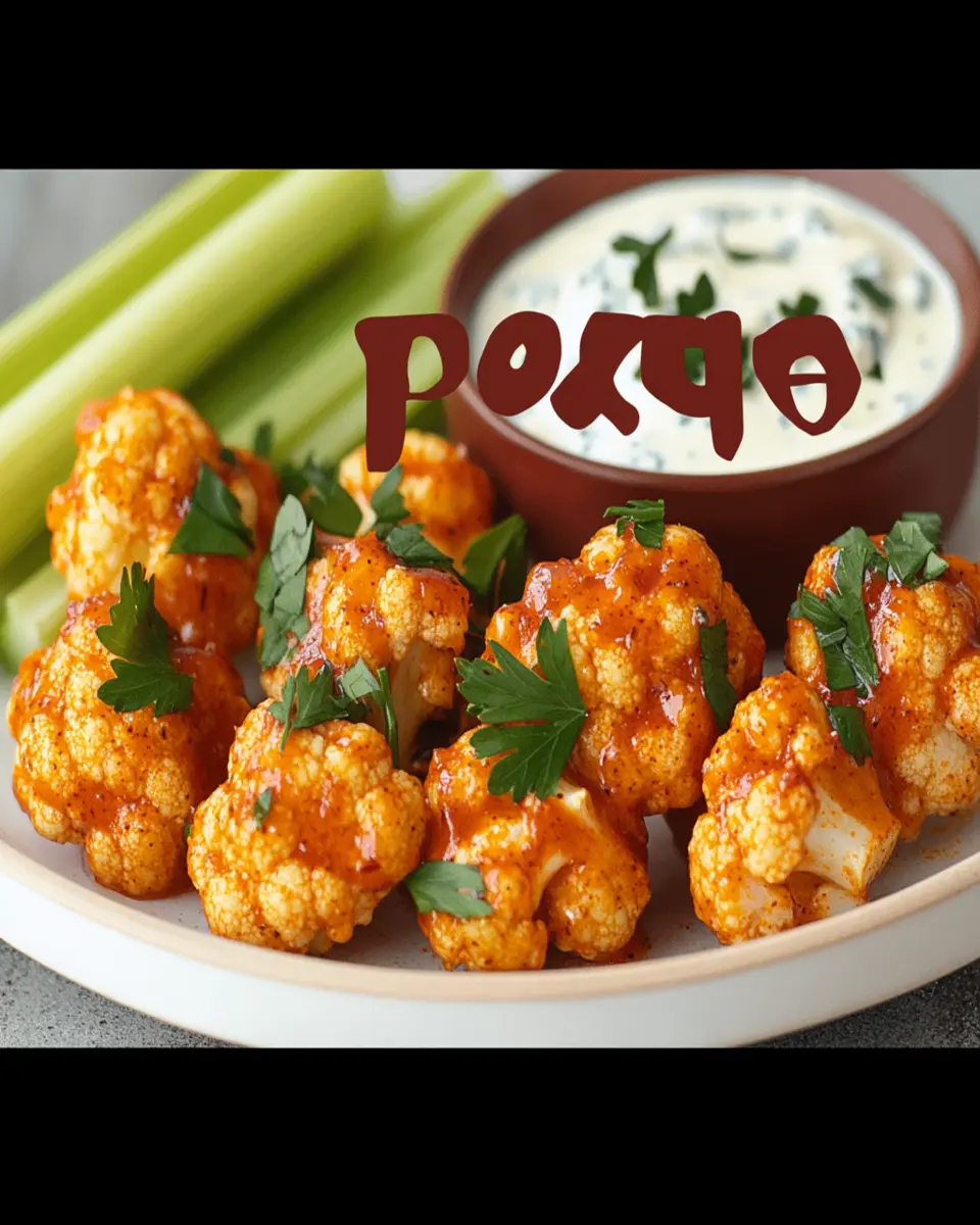Crispy Baked Buffalo Cauliflower Bites Recipe First Image First Image