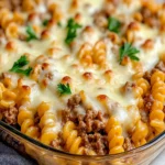 Irresistible Cheesy Rotini Beef Bake for Comfort Food Lovers First Image First Image