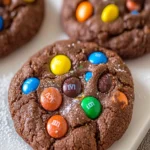 Chocolate M&M Cookies First Image First Image