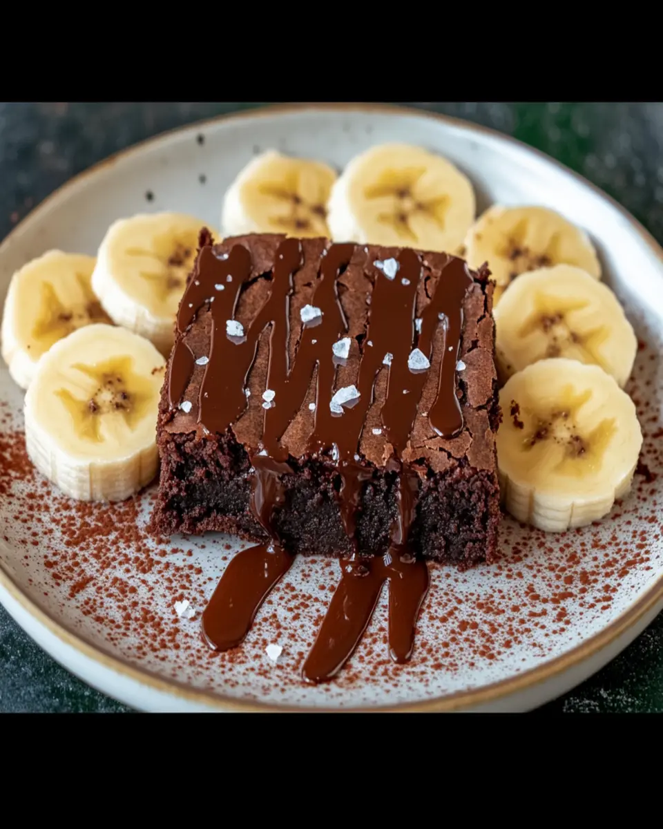 Fudgy Banana Bread Brownies Recipe First Image First Image
