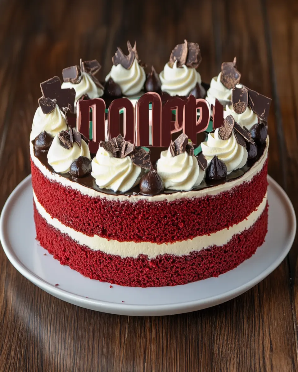 Red Velvet Mocha Cake Recipe First Image First Image
