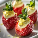Irresistible Lemon Cream Stuffed Strawberries Recipe First Image First Image