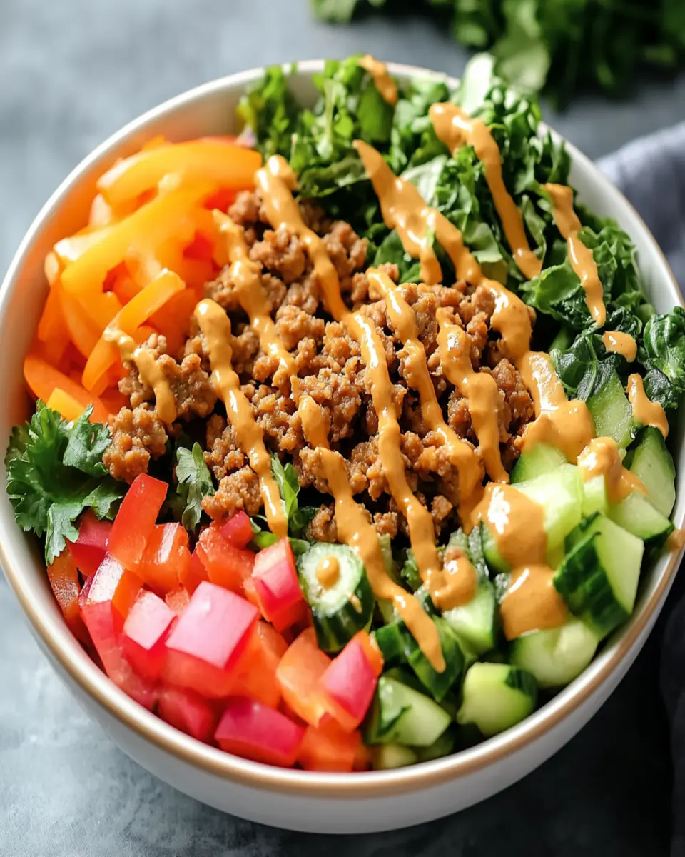 Ground Turkey Power Bowls With Peanut Sauce First Image First Image