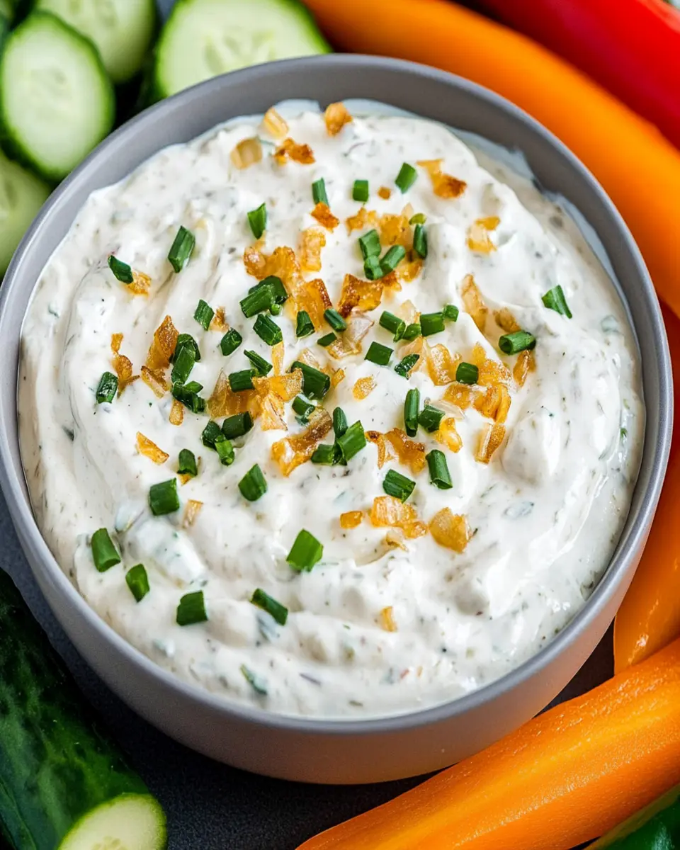 Creamy French Onion Dip First Image First Image