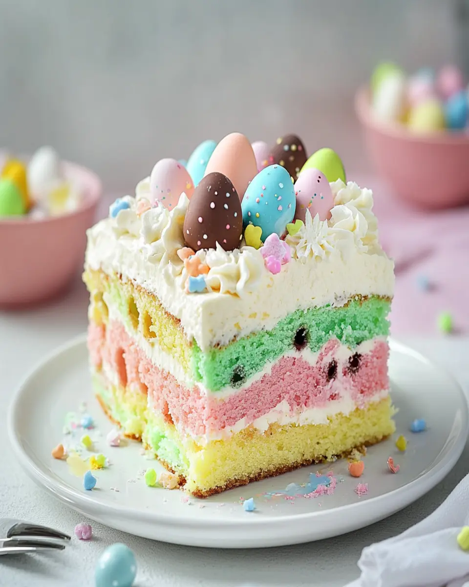 Easter Poke Cake First Image First Image