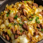 Savory Beef and Cabbage Skillet: A Cozy Weeknight Meal First Image First Image