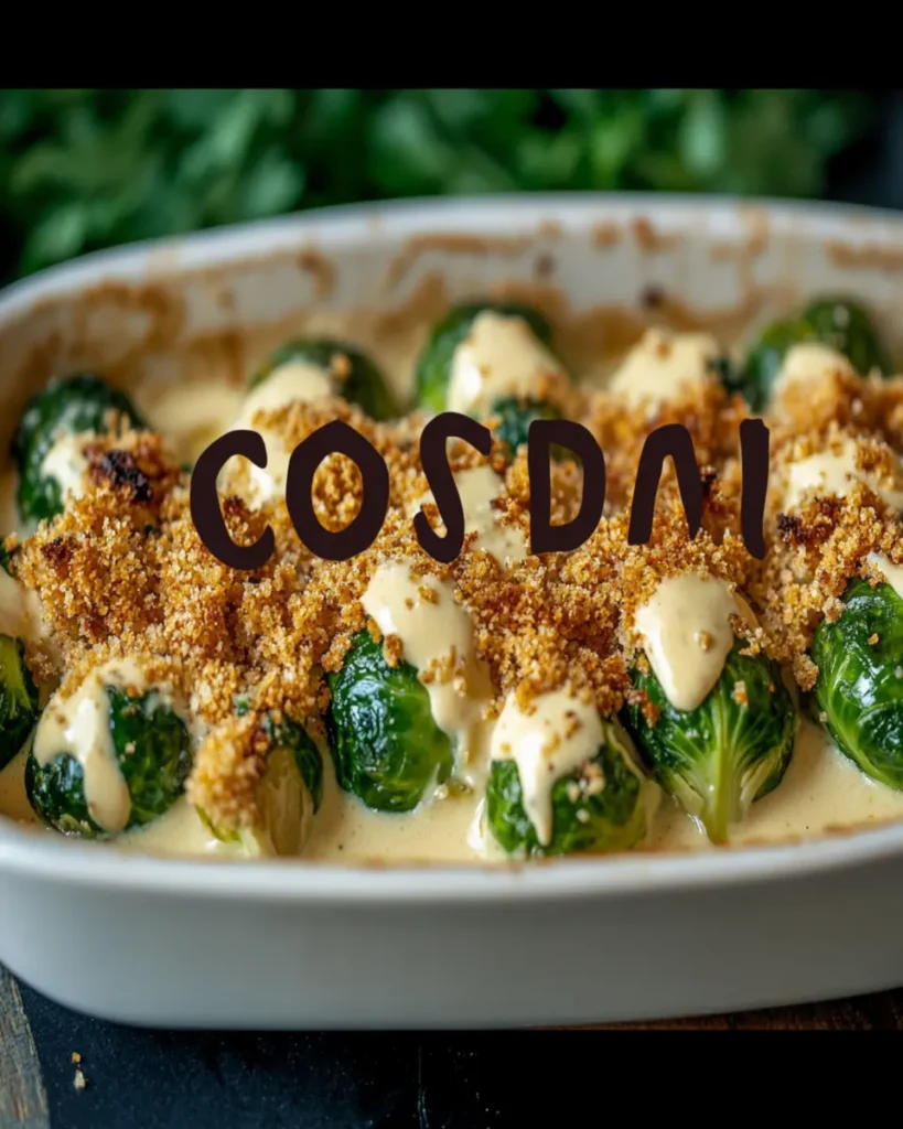 Garlicky Creamy Brussels Sprouts Au Gratin Recipe First Image First Image