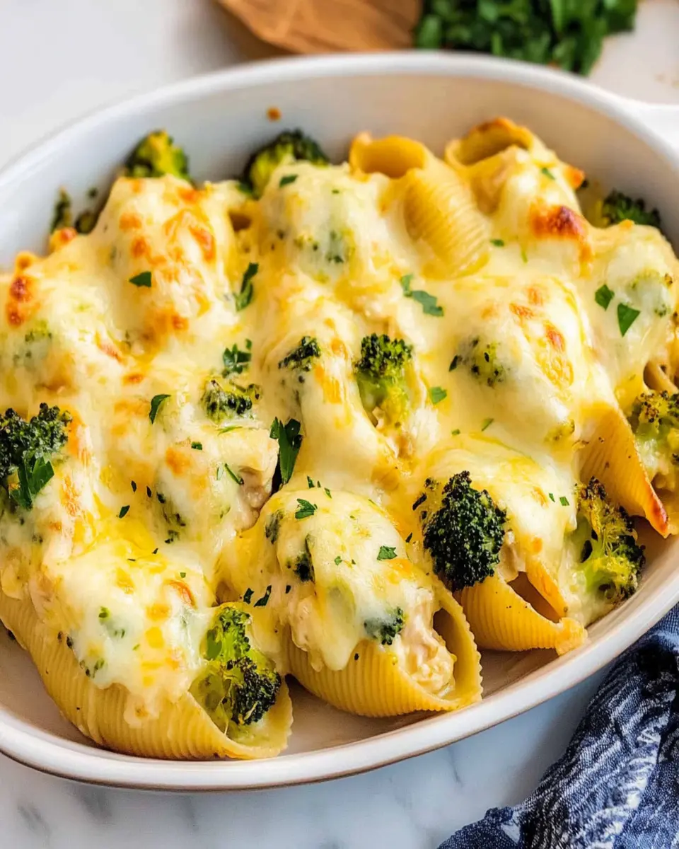 Chicken and Broccoli Stuffed Shells First Image First Image