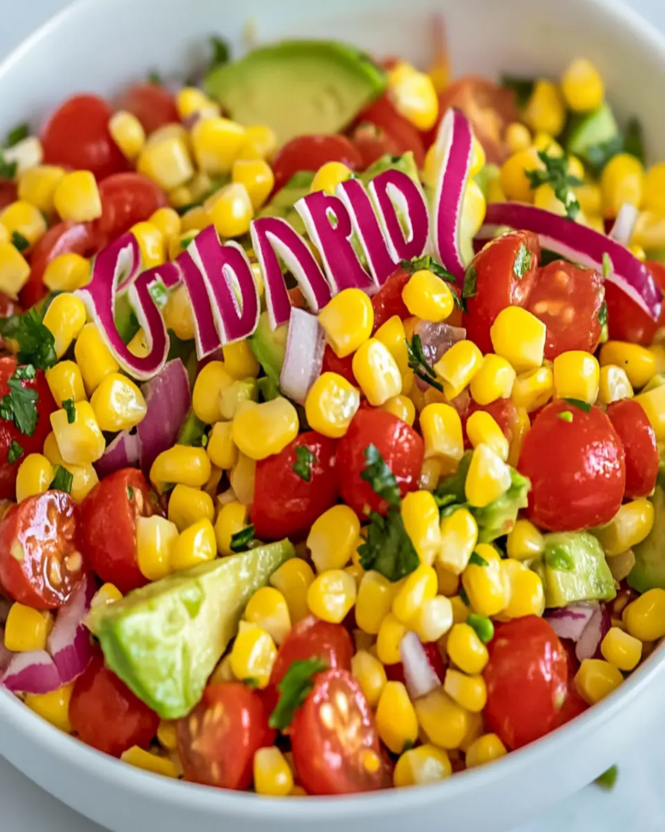 Summer Corn Salad with Avocado First Image First Image