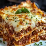 CLASSIC CHEESY BEEF LASAGNA: A Comfort Food Delight! First Image First Image
