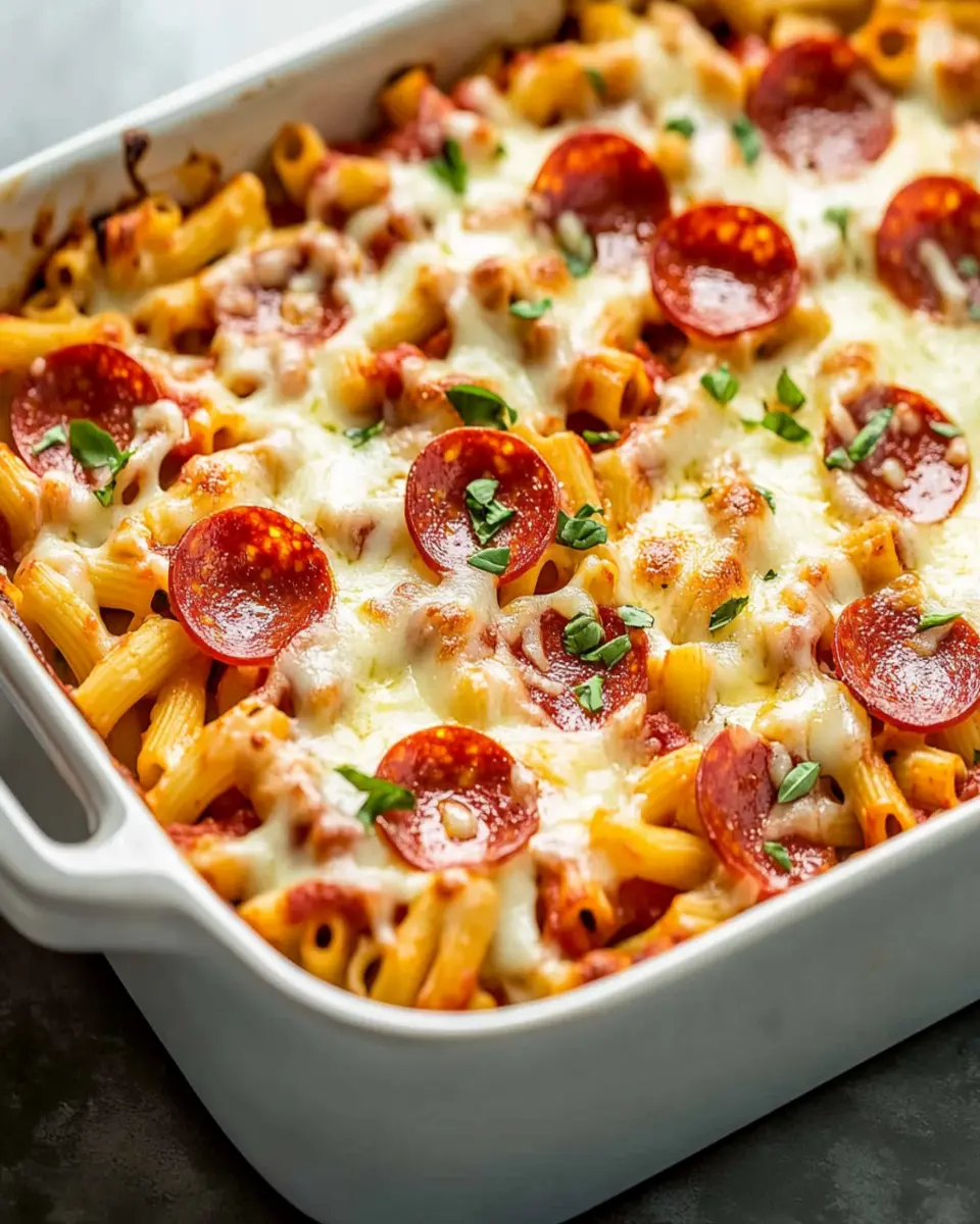 Easy Pizza Pasta Bake First Image First Image