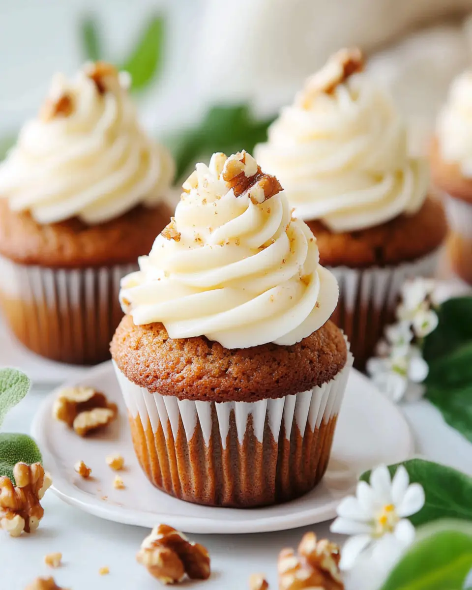 Carrot Cake Cupcakes Recipe First Image First Image