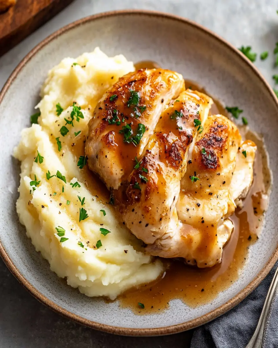 Creamy Chicken and Mashed Potatoes First Image First Image